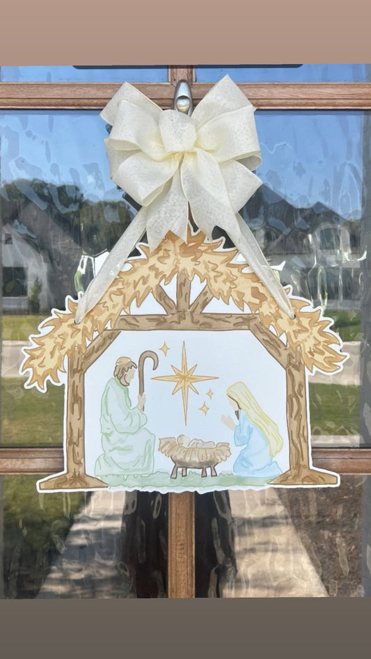 Nativity Door Hanger